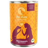 Herrmann's Bio-Menu 12 x 400 g - výhodné balení - bio kachna s bio batáty