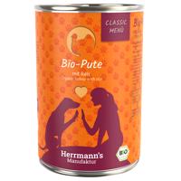 Herrmann's Bio-Menu 12 x 400 g - výhodné balení - bio krůtí s bio rýží