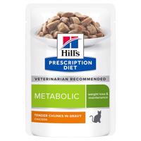 Hill's Prescription Diet. 12 x 85 g - 10 + 2  zdarma -  Metabolic Weight Management Chicken 12 x 85 g