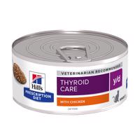 Hill's Prescription Diet y/d Thyroid Care kuřecí - Výhodné balení: 48 x 156 g