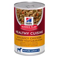 Hill's Science Plan Canine Mature Adult 7+ Small & Mini Chicken - doplňkové mokré krmivo: 7+ Chicken & Vegetables Stew - 6 x 354g