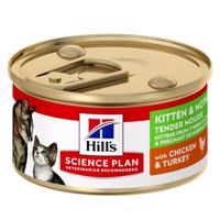 Hill's Science Plan Kitten & Mother Tender Mousse s kuřecím a krůtím masem - 48 x 85 g