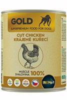 IRONpet Gold Dog Chicken cut muscle konzerva 800g + Množstevní sleva Sleva 15%