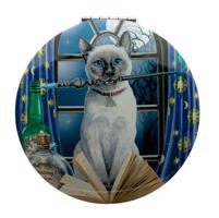 Kapesní zrcátko s magickou kočkou - design Lisa Parker Barva: Kočka čarodějka