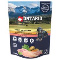 Kapsička ONTARIO Dog Turkey and Chicken with Vegetable in Broth 300g