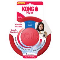 KONG Frisbee Flyer červený létající talíř - S: Ø cca 18 cm