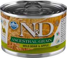 Konzerva N&D DOG LOW GRAIN Adult Boar & Apple Mini 140g