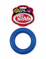 Kruh z tvrdé gumy 9cm modrý