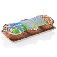 Lillebro kokosové skořápky plněné krmivem pro ptáky - 9 kusů (3 x 600 g)