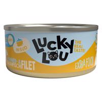 Lucky Lou Extrafood Filet ve vývaru 18 x 70 g - kuřecí a tuňák