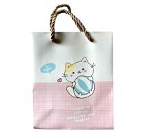 Malá dárková taška s kočkou - růžová, beděmodrá Barva: růžová
