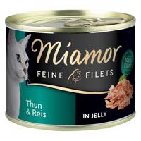 Miamor Feine Filets 6 x 185 g - Tuňák & Rýže v želé