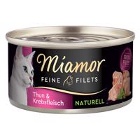 Miamor Feine Filets Naturelle konzerva 24 x 80 g - tuňák & krabí maso