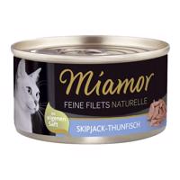 Miamor Feine Filets Naturelle, skipjack a tuňák, 80g plechovka 48× 80 g