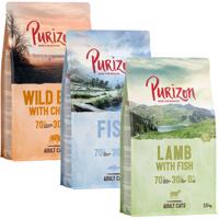 Míchaná balení Purizon Adult - bezobilné 3 x 2,5 kg - divočák & kuře, ryba & jehněčí, ryba