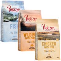 Míchaná balení Purizon Adult - bezobilné 3 x 2,5 kg - kuře & ryba, divočák & kuře, ryba