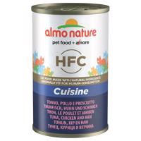 Míchané balení Almo Nature - 2 kg Holistic hovězí & rýže + 6 x 140 g Classic tuňák, kuře & šunka