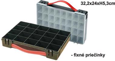 Mini BOX 32,2x24x5,3 - variab. přihrádky Variant: vyťahovacie krabičky