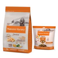Nature's Variety granule + Nature's Variety Freeze Dried Toppers zdarma - Selected Medium Adult kuře z volného chovu 12 kg
