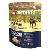 Ontario Adult Mini Chicken & Potatoes & Herbs Velikost balení: 0,75 kg