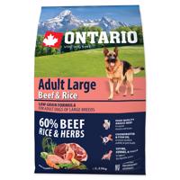 ONTARIO Dog Adult Large Beef & Rice Velikost balení: 2,25 kg