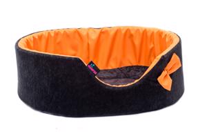 Pelíšek ELEMENTAL oranžovo-černý Délka: 1 - 45x35x15cm