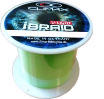 Pletená šňůra Climax iBraid U-Light neon-zelená 3000m Variant: Průměr: 0,08mm / 6kg