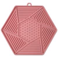 Podložka lízací Epic Pet Lick&Snack hexagon 17x15cm Barva: Růžová