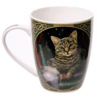 Porcelánový hrnek magická kočka - design Lisa Parker
