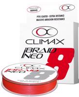 Přívlačová šňůra Climax iBraid NEO fluo -red 135m Variant: Průměr: 0,14mm / 10,1kg