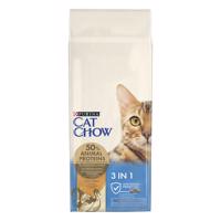 Purina Cat Chow Adult, 13 + 2 kg / 9 + 1 kg zdarma - Adult Special Care 3in1 s krocanem  15kg - 13+2kg zdarma!
