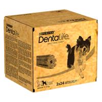 PURINA Dentalife snacky, 2 balení - 25 % sleva -Dentalife  pamlsky pro každodenní péči o zuby pro středně velké psy 2 x  48 tyčinek