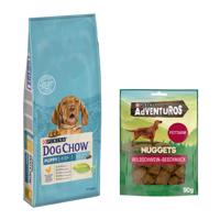 Purina Dog Chow granule 14 kg + AdVENTuROS Nuggets zdarma - Puppy Chicken