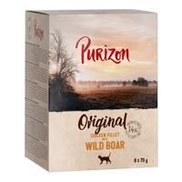 Purizon Adult 24 x 70 g - bez obilovin - Kuřecí filety s divočákem