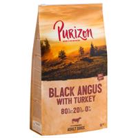 Purizon Adult 80:20:0 Black-Angus hovězí s krocanem - bez obilovin - výhodné balení 2 x 12 kg