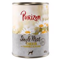 Purizon bez obilovin,  6 x 800 g / 400 g - 5 + 1 zdarma! - kuřecí s květy heřmánku (6 x 400 g)