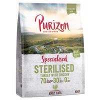 Purizon bezobilné granule, 2 x 400 g - za skvělou cenu!  - Sterilised Adult krůta & kuře - bezobilninové