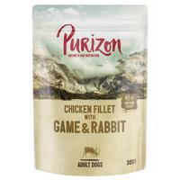 Purizon konzervy 24 x 140 / 200 g / kapsičky 24 x 300 g za skvělou cenu - Adult  zvěřina a králičí (24 x 300 g )