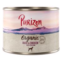 Purizon konzervy 24 x 140 / 200 g / kapsičky 24 x 300 g za skvělou cenu - Organic  kachna a kuřecí s cuketou (24 x 200g)