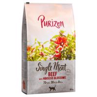 Purizon Single Meat hovězí s květy ibišku - 2 x 6,5 kg