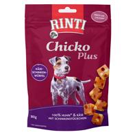 RINTI Chicko Plus, Sýrovo-šunkové kostky 80 g