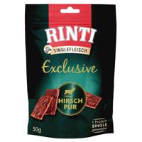 RINTI Exclusive Snack 50 g jeden druh masa - výhodné balení 3 x 50 g jelení