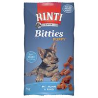 RINTI Extra Bitties Puppy - výhodné balení 8 x 75 g (kuřecí & hovězí)