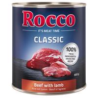 Rocco Classic 6 x 800 g - Hovězí s jehněčím masem