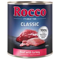 Rocco Classic 6 x 800 g - Hovězí s krůtím masem