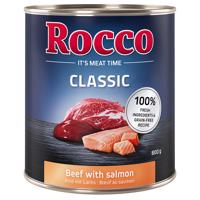Rocco Classic konzervy, 24 x 800 g  za skvělou cenu - Hovězí s lososem