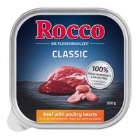 Rocco Classic mističky 9 x 300 g - hovězí s drůbežími srdíčky