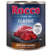 Rocco Classic Mix 24 x 800 g - hovězí se sobem