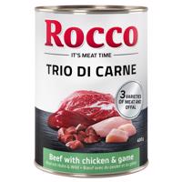 Rocco Classic Trio di Carne - 24 x 400 g - hovězí, kuřecí a zvěřina