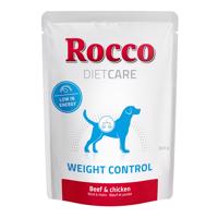 Rocco Diet Care granule 1 kg / kapsičky 6 x 300 g - 10 % sleva - Weight Control hovězí a kuřecí 6 x 300g - kapsička